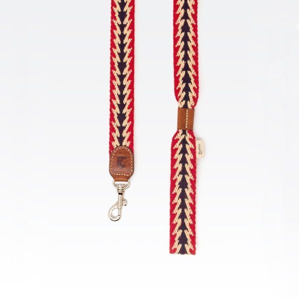 Buddys dogwear // Peruvian Arrow Red elegant dog leash