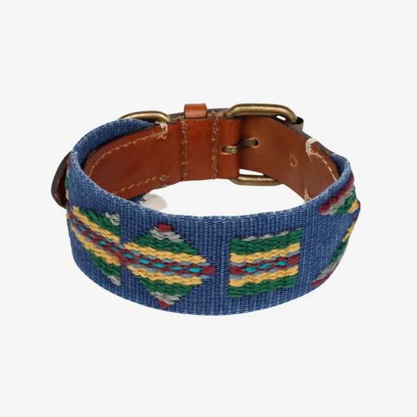 Buddys Dogwear Etna Blue // Bredt og let halsbånd (blå)
