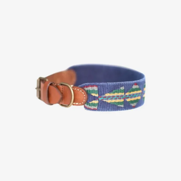 Buddys Dogwear Etna Blue // Bredt og let halsbånd (blå)