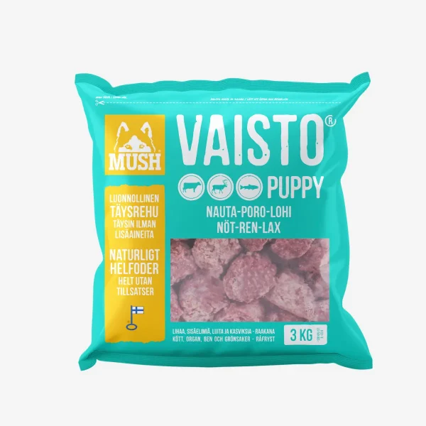 Mush Vaisto Puppy Isblå // Barf hvalpefoder (frost)