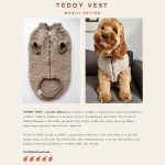 strikkeopskrift på ekslusiv hundesweater