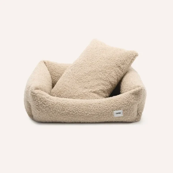 Cafide Snozy // Blød og vaskbar hundeseng (beige)