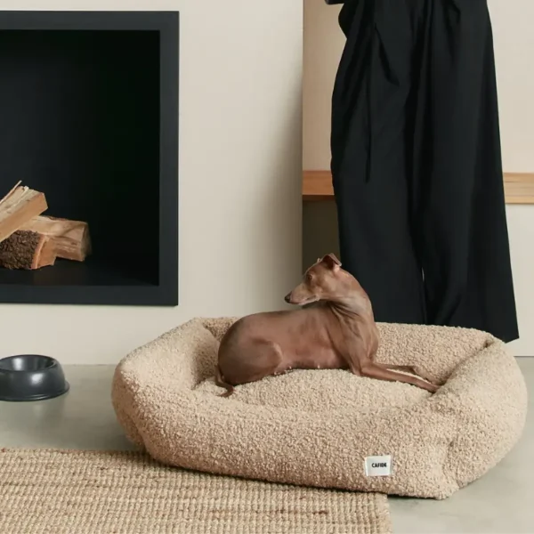 Cafide Snozy // Blød og vaskbar hundeseng (beige)