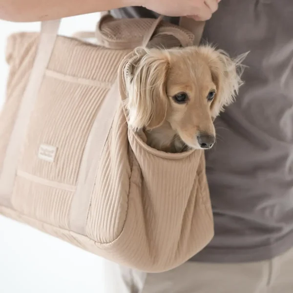Lambwolf City // Hundetaske med åndbar lukning (beige)