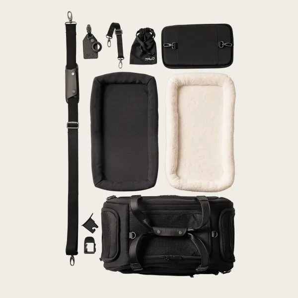 Tavo Dupree // Crash-testet hundetaske til fly og bil med ISOFIX (onyx)
